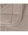 COLCHA BEIGE POLIESTER DORMITORIO 270 X 280 CM