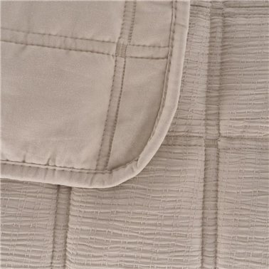 COLCHA BEIGE POLIESTER...
