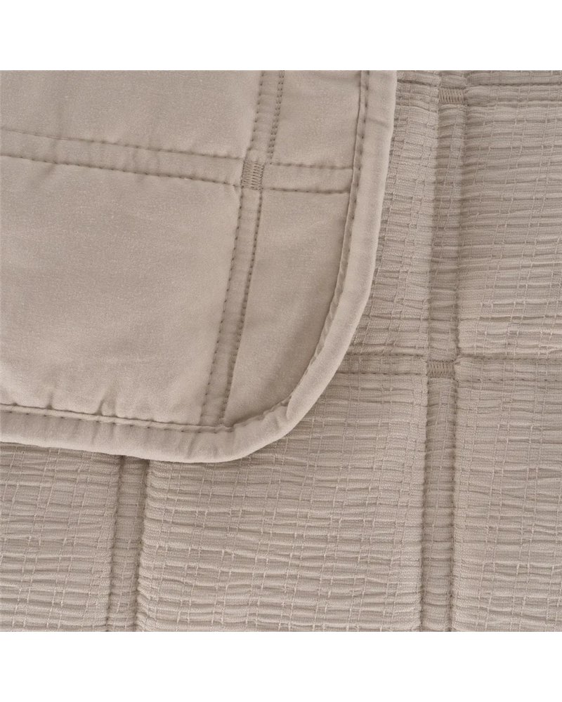 COLCHA BEIGE POLIESTER DORMITORIO 230 X 280 CM