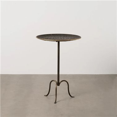 MESITA ORO VIEJO METAL 50 X 50 X 71 CM