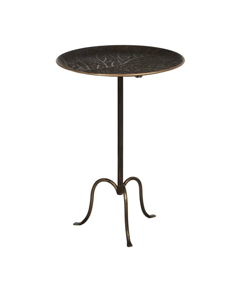 MESITA ORO VIEJO METAL 50 X 50 X 71 CM