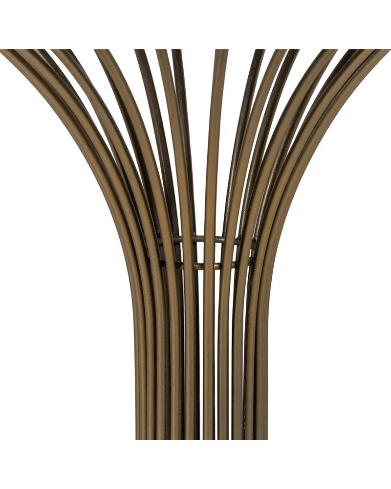 MESITA ORO METAL-MÁRMOL 42 X 42 X 65 CM