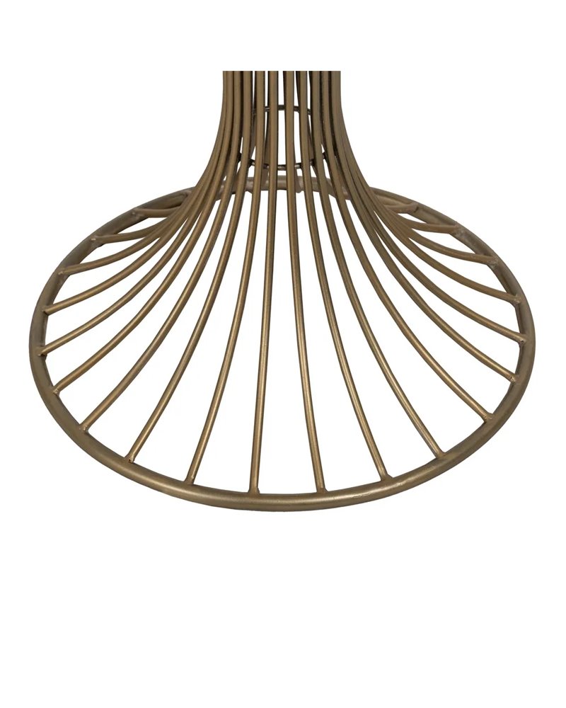 MESITA ORO METAL-MÁRMOL 42 X 42 X 65 CM
