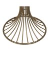 MESITA ORO METAL-MÁRMOL 42 X 42 X 65 CM
