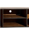 MUEBLE TV MARRÓN-NEGRO MADERA / METAL 150 X 40 X 49 CM