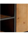 MUEBLE TV MARRÓN-NEGRO MADERA / METAL 150 X 40 X 49 CM