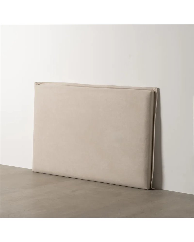 CABECERO BEIGE TEJIDO DORMITORIO 160 X 8 X 100 CM
