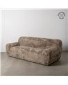 SOFÁ 3 PLAZAS TAUPE TEJIDO 240 X 107 X 79,50 CM