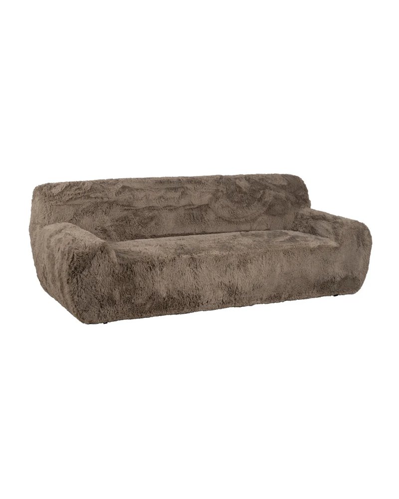 SOFÁ 3 PLAZAS TAUPE TEJIDO 240 X 107 X 79,50 CM
