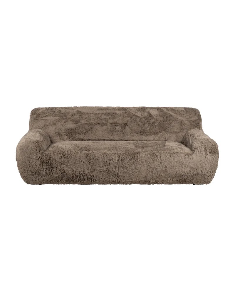 SOFÁ 3 PLAZAS TAUPE TEJIDO 240 X 107 X 79,50 CM