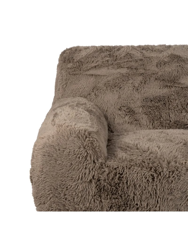 SOFÁ 3 PLAZAS TAUPE TEJIDO 240 X 107 X 79,50 CM