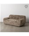 SOFÁ 2 PLAZAS TAUPE TEJIDO 185 X 107 X 79,50 CM