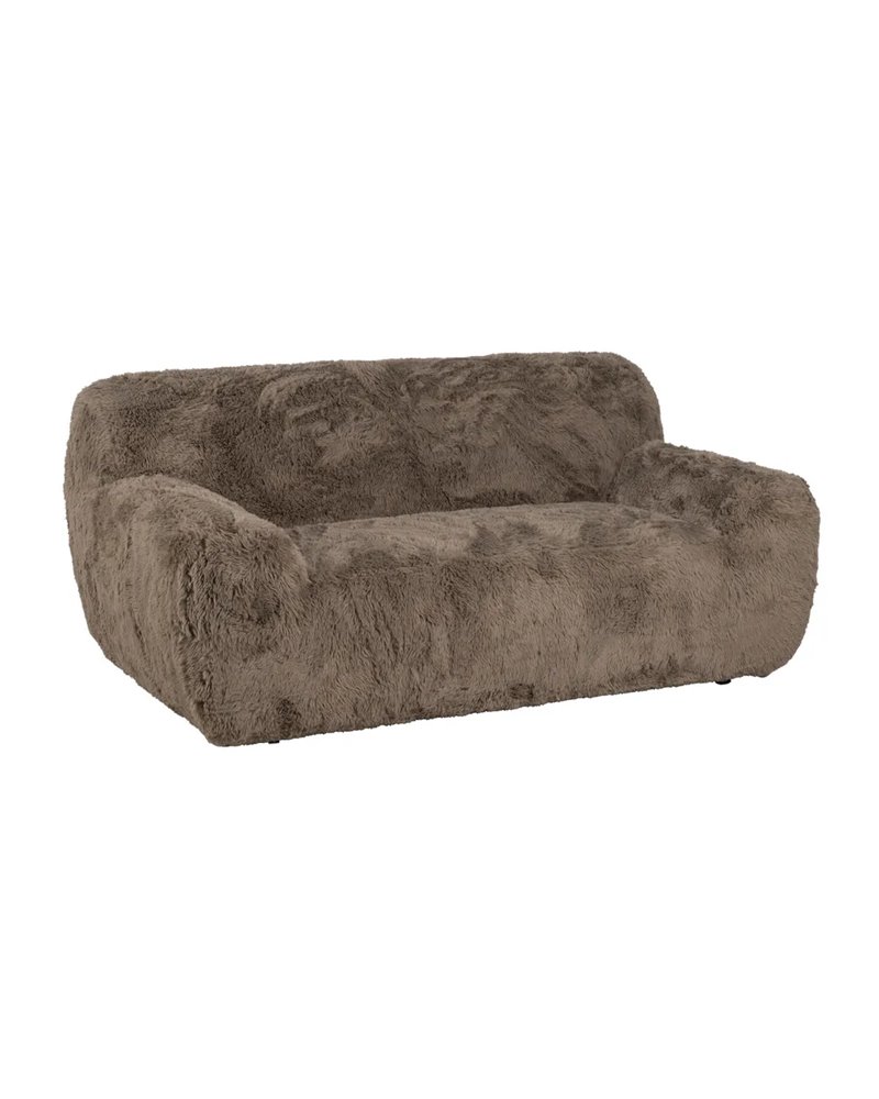 SOFÁ 2 PLAZAS TAUPE TEJIDO 185 X 107 X 79,50 CM