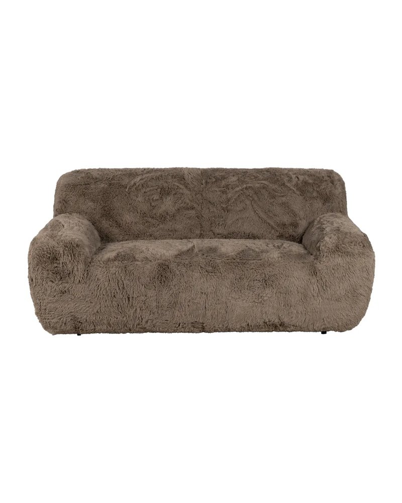 SOFÁ 2 PLAZAS TAUPE TEJIDO 185 X 107 X 79,50 CM