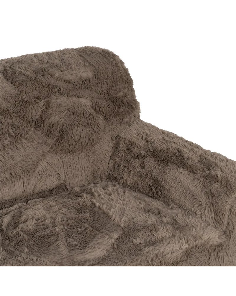 SOFÁ 2 PLAZAS TAUPE TEJIDO 185 X 107 X 79,50 CM
