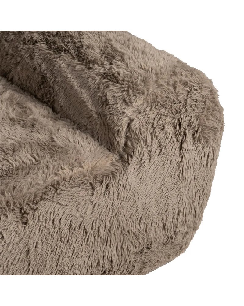 SOFÁ 2 PLAZAS TAUPE TEJIDO 185 X 107 X 79,50 CM