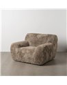 SILLÓN TAUPE TEJIDO 124 X 107 X 79,50 CM