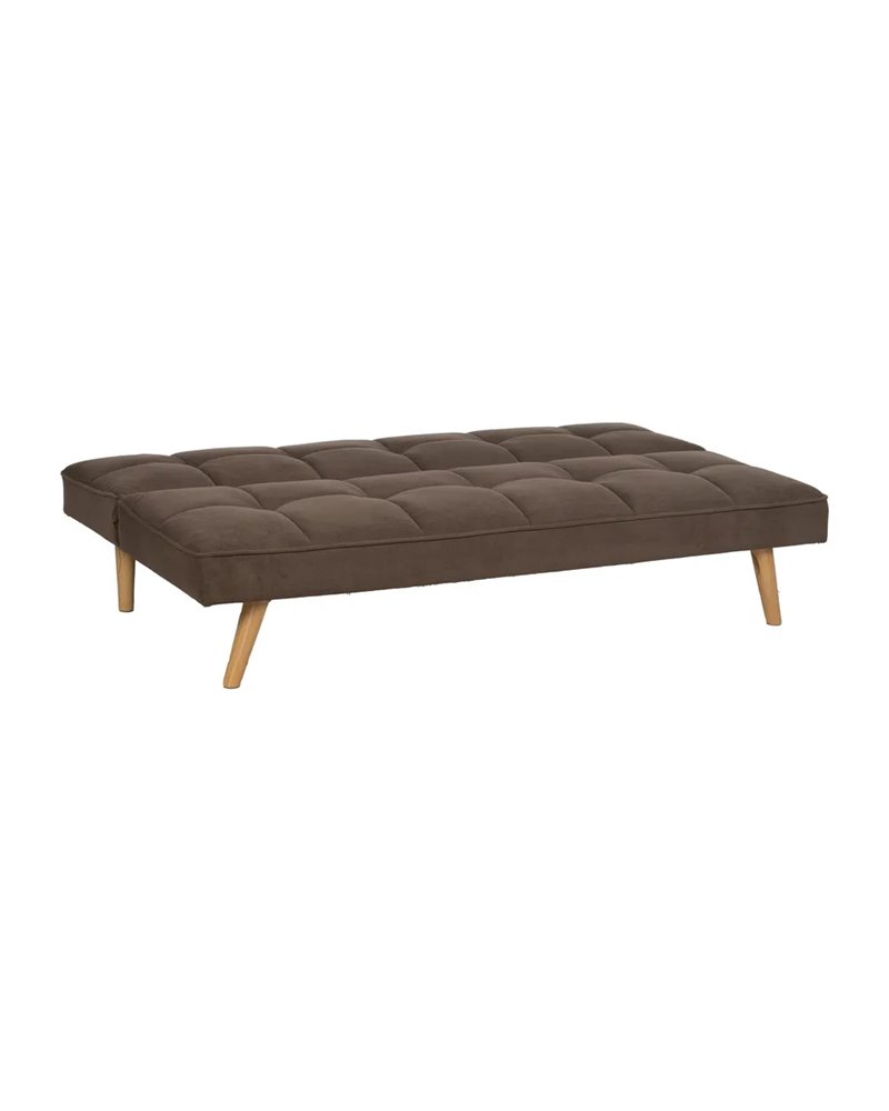 SOFÁ-CAMA TAUPE MADERA DECORACIÓN 175 X 84 X 73 CM