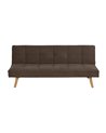 SOFÁ-CAMA TAUPE MADERA DECORACIÓN 175 X 84 X 73 CM