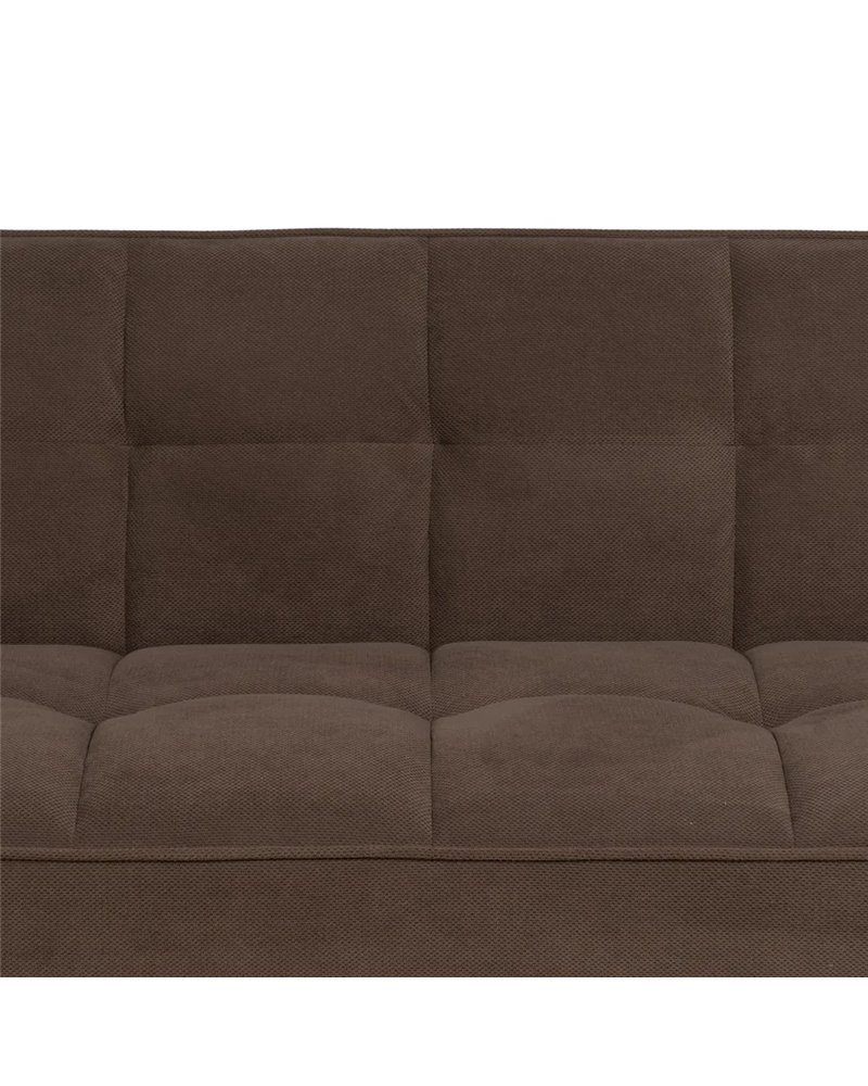 SOFÁ-CAMA TAUPE MADERA DECORACIÓN 175 X 84 X 73 CM