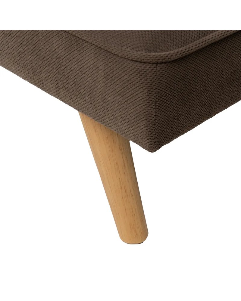 SOFÁ-CAMA TAUPE MADERA DECORACIÓN 175 X 84 X 73 CM