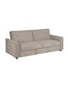 SOFÁ-CAMA TAUPE MADERA DECORACIÓN 216 X 85 X 85 CM