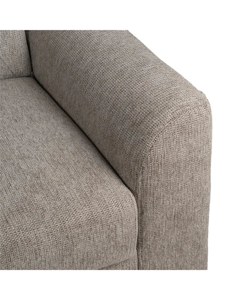 SOFÁ-CAMA TAUPE MADERA DECORACIÓN 216 X 85 X 85 CM