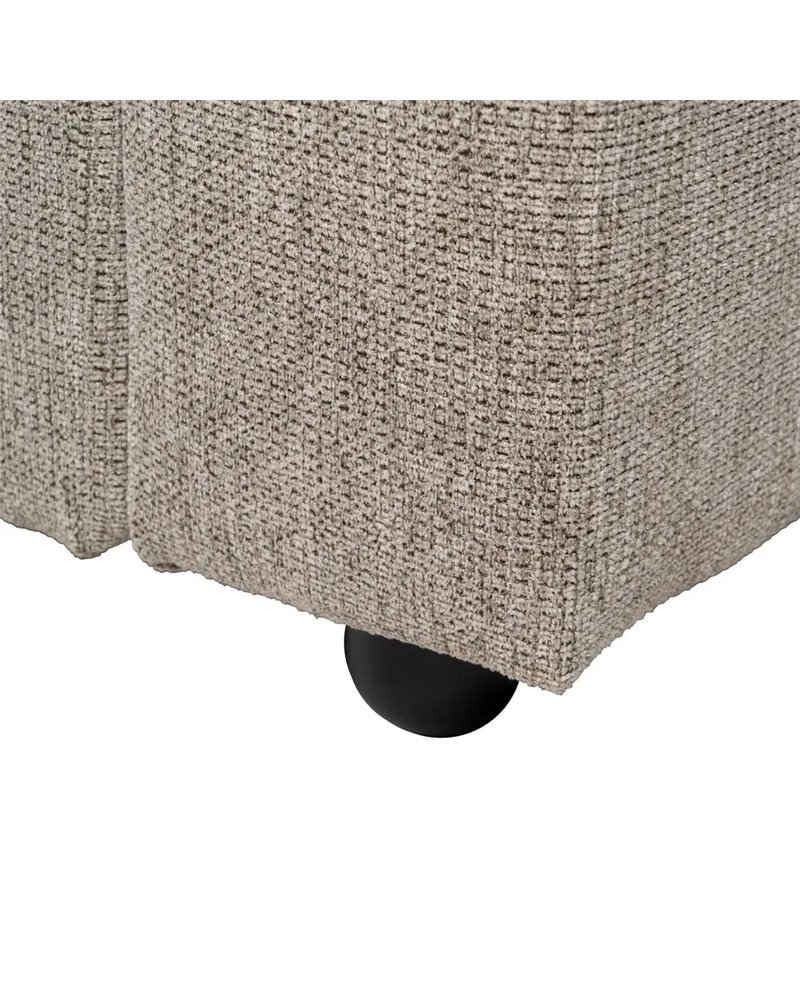 SOFÁ-CAMA TAUPE MADERA DECORACIÓN 216 X 85 X 85 CM