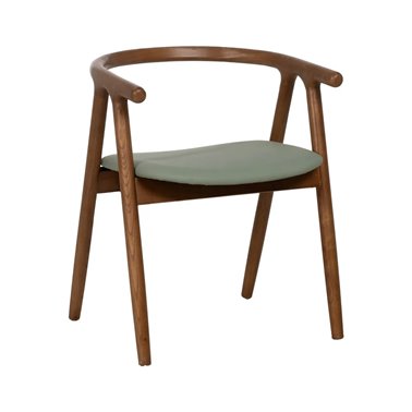 SILLA MARRÓN-VERDE MADERA...