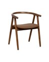 SILLA AMARILLO-MARRÓN MADERA DE OLMO 47 X 46 X 71 CM