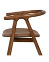 SILLA AMARILLO-MARRÓN MADERA DE OLMO 47 X 46 X 71 CM