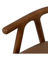 SILLA AMARILLO-MARRÓN MADERA DE OLMO 47 X 46 X 71 CM