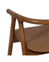 SILLA AMARILLO-MARRÓN MADERA DE OLMO 47 X 46 X 71 CM