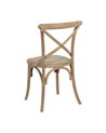 SILLA NATURAL-BEIGE TEJIDO-MADERA 44 X 42 X 88 CM