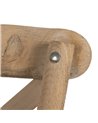 SILLA NATURAL-BEIGE TEJIDO-MADERA 44 X 42 X 88 CM