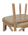 SILLA NATURAL-BEIGE TEJIDO-MADERA 45 X 46 X 92 CM