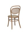 SILLA NATURAL-BEIGE TEJIDO-MADERA 41 X 41 X 89 CM