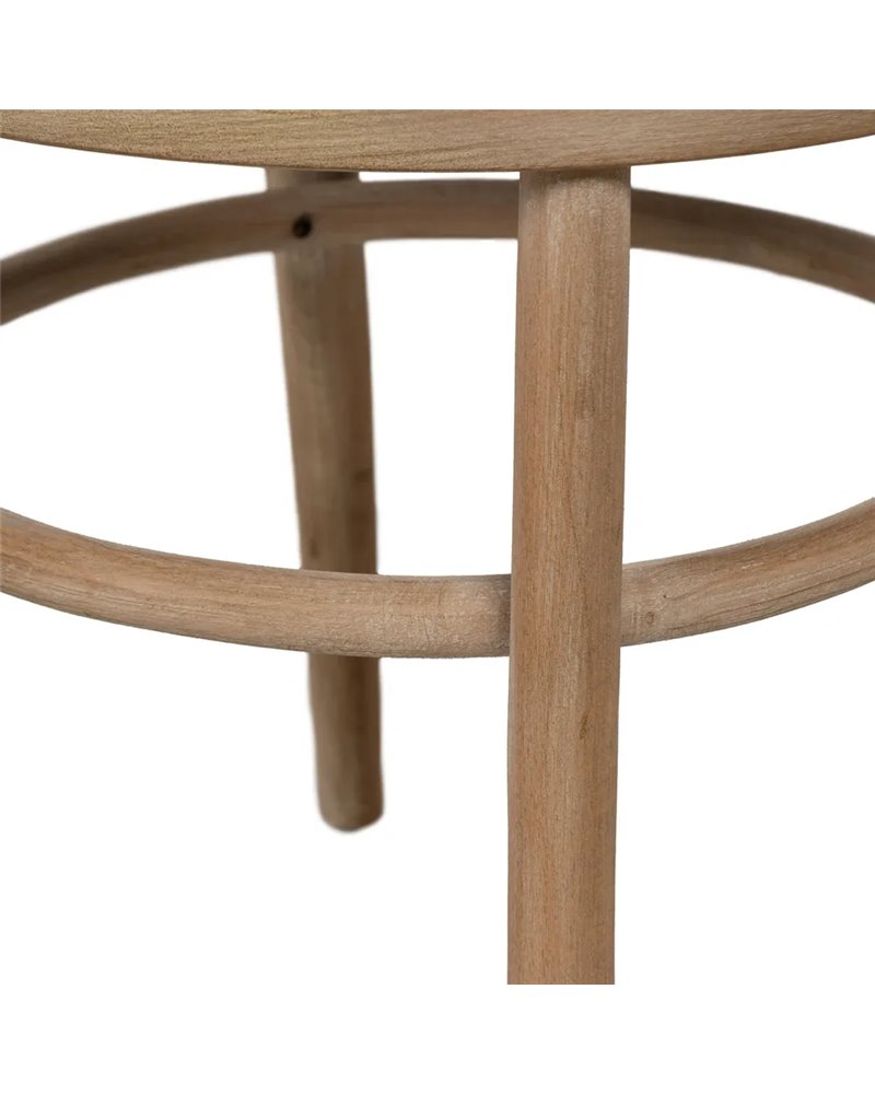 SILLA NATURAL-BEIGE TEJIDO-MADERA 41 X 41 X 89 CM