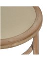 SILLA NATURAL-BEIGE TEJIDO-MADERA 41 X 41 X 89 CM