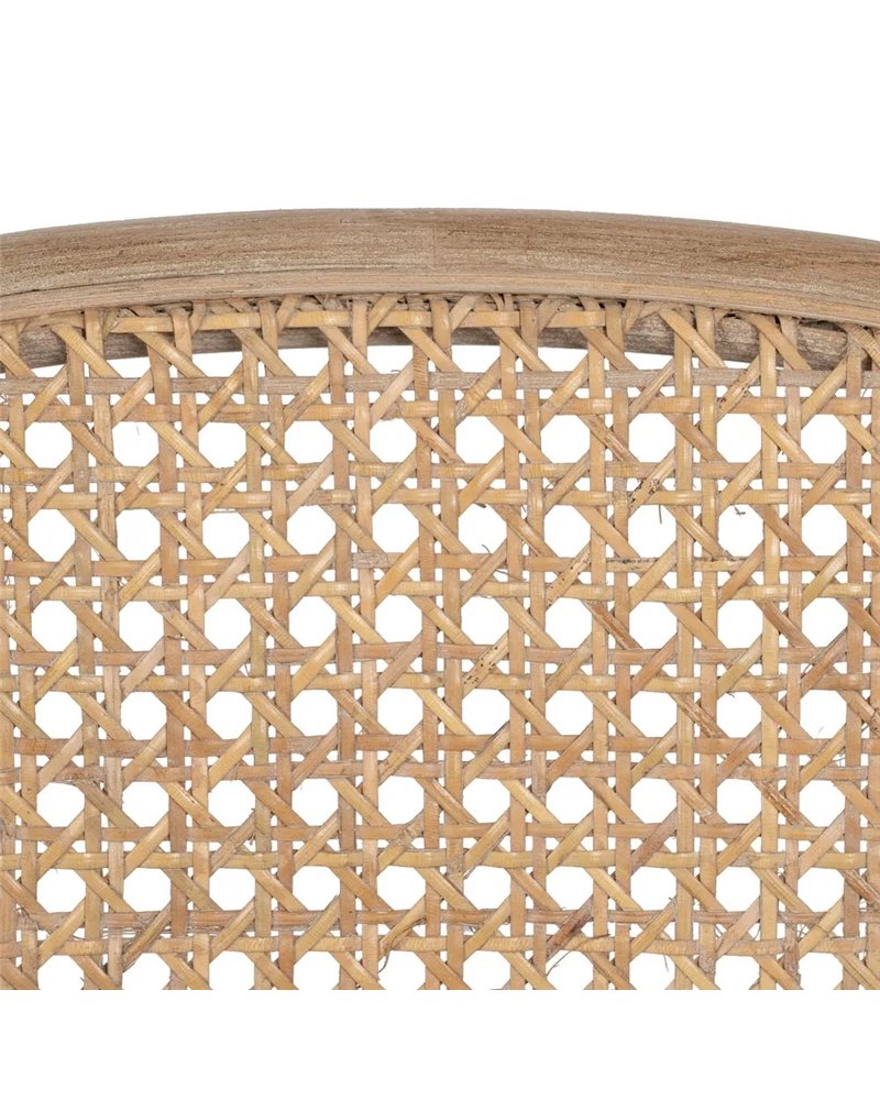 SILLA NATURAL-BEIGE TEJIDO-MADERA 41 X 41 X 89 CM