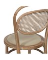 SILLA NATURAL-BEIGE TEJIDO-MADERA 41 X 41 X 89 CM
