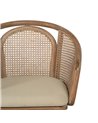 SILLA NATURAL-BEIGE TEJIDO-MADERA 59 X 47 X 81 CM
