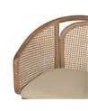 SILLA NATURAL-BEIGE TEJIDO-MADERA 59 X 47 X 81 CM