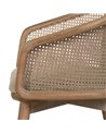 SILLA NATURAL-BEIGE TEJIDO-MADERA 59 X 47 X 81 CM