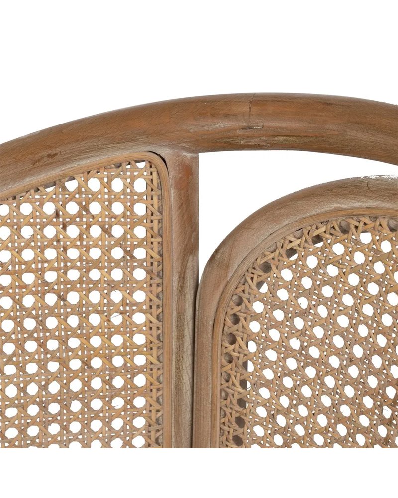 SILLA NATURAL-BEIGE TEJIDO-MADERA 59 X 47 X 81 CM