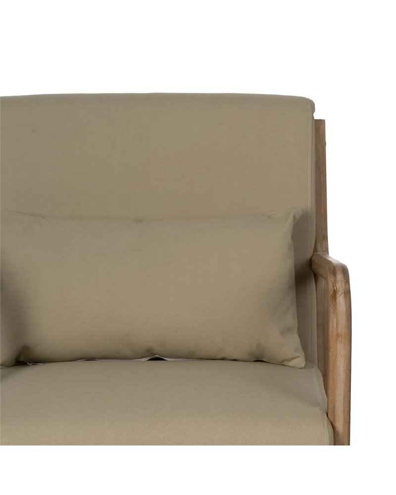 SILLÓN NATURAL-BEIGE TEJIDO-MADERA 66 X 85 X 74 CM