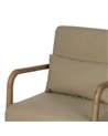 SILLÓN NATURAL-BEIGE TEJIDO-MADERA 66 X 85 X 74 CM