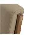 SILLÓN NATURAL-BEIGE TEJIDO-MADERA 66 X 85 X 74 CM