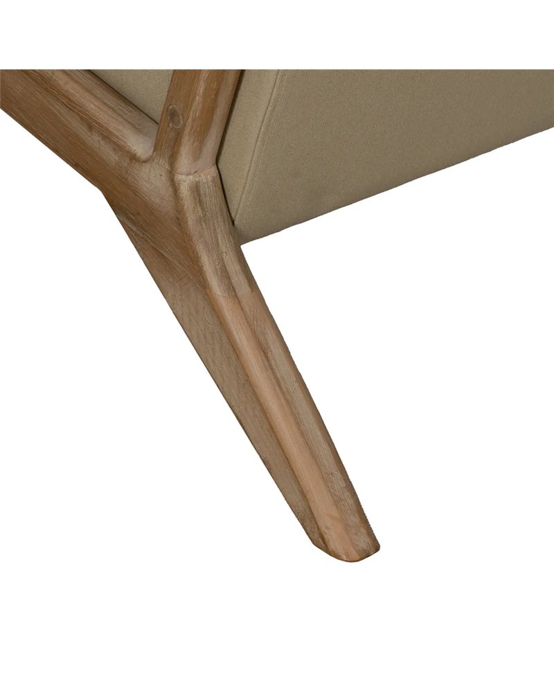 SILLÓN NATURAL-BEIGE TEJIDO-MADERA 66 X 85 X 74 CM