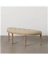 BANQUETA NATURAL-BEIGE TEJIDO-MADERA 125 X 45 X 48 CM